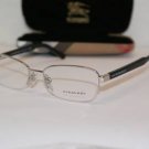 Brand New Burberry Eyeglass Mod. B 1222 Col. 1005 53-17-135 & Case