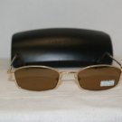 Brand New Calvin Klein 166 Shiny Gold Sunglasses: Mod. 166 (510) & Case