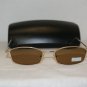 Brand New Calvin Klein 166 Shiny Gold Sunglasses: Mod. 166 (510) & Case