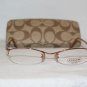 Brand New Coach Denise Orange 51-17 Eyeglasses: Mod. Denise & Case