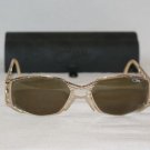 Brand New Cazal White & Gold Sunglasses: Mod. 984 & Case