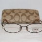 Brand New Coach Corey Dark Brown 48-16 Eyeglasses: Mod. Corey & Case