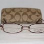 Brand New Coach Joanna Bordeaux 49-17 Eyeglasses: Mod. Joanna & Case