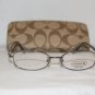 Brand New Coach Corey Dark Grey 48-16 Eyeglasses: Mod. Corey & Case