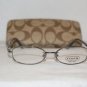 Brand New Coach Corey Dark Grey 48-16 Eyeglasses: Mod. Corey & Case