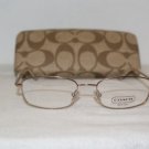 Brand New Coach Riley Sand Eyeglasses: Mod. Riley 49-17 & Case