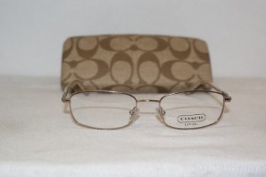 Brand New Coach Riley Sand Eyeglasses: Mod. Riley 49-17 & Case