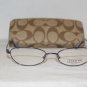 Brand New Coach Della Slate 50-17 Eyeglasses: Mod. Della & Case