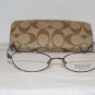Brand New Coach Della Slate 50-17 Eyeglasses: Mod. Della & Case