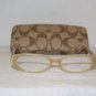 Brand New Coach Becky Caramel 48-14 Eyeglasses: Mod. Becky & Case