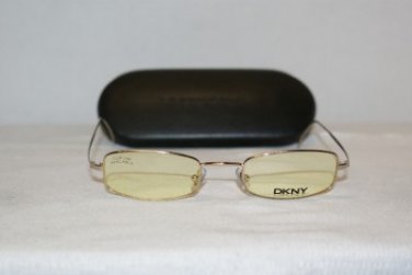Brand New DKNY 6415 Gold Sunglasses: Mod. 6415 45-20 & Case