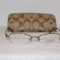 Brand New Coach Sherri Tan 49-17 Eyeglasses: Mod. Sherri 49-17 & Case