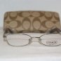 Brand New Coach Donna Gunmetal 49-17 Eyeglasses: Mod. Donna 117 & Case