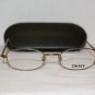 Brand New DKNY 6235 Gold 44-19 Eyeglasses: Mod. 6235 (225) & Case