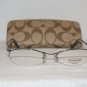 Brand New Coach Denise Grey 51-17 Eyeglasses: Mod. Denise & Case