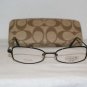 Brand New Coach Joanna Black 49-17 Eyeglasses: Mod. Joanna & Case