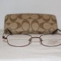 Brand New Coach Shannon Bordeaux 50-17 Eyeglasses: Mod. Shannon & Case