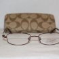Brand New Coach Shannon Bordeaux 50-17 Eyeglasses: Mod. Shannon & Case