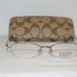 Brand New Coach Lily Sand 48-17 Eyeglasses: Mod. Lily 48-17 & Case