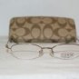 Brand New Coach Lily Sand 48-17 Eyeglasses: Mod. Lily 48-17 & Case