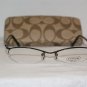 Brand New Coach Jillian Black 51-17 Eyeglasses: Mod. Jillian & Case