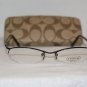 Brand New Coach Jillian Black 51-17 Eyeglasses: Mod. Jillian & Case