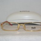 Brand New D&G 5042 Shiny Gold 49-16 Eyeglasses: Mod. 5042 (067) & Case