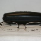 Brand New DKNY 6614 Brown Titanium 47-19 Eyeglasses: Mod. 6614 (028) & Case