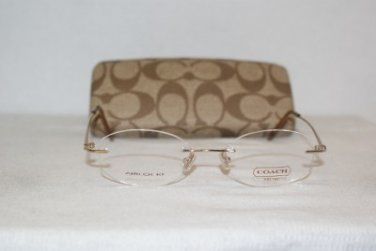 Brand New Coach Andrea Gold 50-17 Eyeglasses: Mod. Andrea & Case