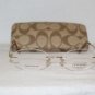 Brand New Coach Andrea Gold 50-17 Eyeglasses: Mod. Andrea & Case