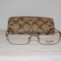 Brand New Coach Dylan Sand 52-17 Eyeglasses: Mod. Dylan & Case