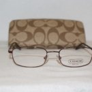 Brand New Coach Riley Bordeaux 49-17 Eyeglasses: Mod. Riley & Case