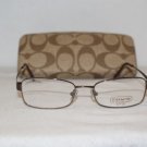 Brand New Coach Dylan Tan 50-17 Eyeglasses: Mod. Dylan & Case