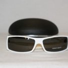 Brand New Giorgio Armani 66 White Sunglasses: Mod. 66 & Case