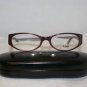 Brand New Fendi 593 Plum 50-16 Eyeglasses: Mod. 593 & Case