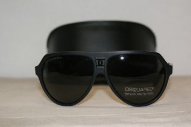 Brand New DSquared2 0058 Matte Black Sunglasses: Mod. DQ 0058 (02A) & Case