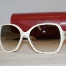 Brand New Valentino 5746 Cream White Sunglasses: Mod. 5746 (SBR02) 59-17 & Case
