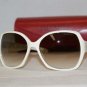 Brand New Valentino 5746 Cream White Sunglasses: Mod. 5746 (SBR02) 59-17 & Case