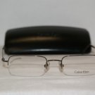 New Calvin Klein 408 Shiny Brown 48-19 Eyeglasses: Mod. 408 (551) 48-19 &Case