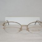 New Christian Dior 3564 Silver Gold 50-19 Eyeglasses: Mod. 3564 (24J) & Case