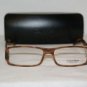 New Calvin Klein 696 Cream Brown 53-15 Eyeglasses: Mod. 696 &Case