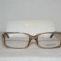 Brand New Versace 3130 Clear Brown 54-16 Eyeglasses: Mod. 3130 (767) & Case