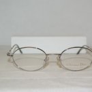 New Christian Dior 3535 Shiny Silver 49-19 Eyeglasses: Mod. 3535 (71Z) & Case