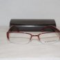 New BCBG Maxazria Shalimar Wine Eyeglasses: Mod. Shalimar & Case
