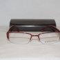 New BCBG Maxazria Shalimar Wine Eyeglasses: Mod. Shalimar & Case