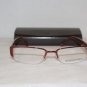 New BCBG Maxazria Shalimar Wine Eyeglasses: Mod. Shalimar & Case