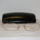 New Calvin Klein 542 Gold 49-19 Eyeglasses: Mod. 542 (041) 49-19 &Case