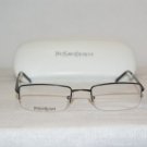 Brand New YSL Yves Saint Laurent Gunmetal Eyeglasses: Mod. 2103 (T31) & Case