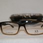 New Armani Exchange 150 Brown Honey (E49) Eyeglasses: Mod. AX150 54-16 & Case