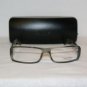New Calvin Klein 696 53-15 Cream Grey Eyeglasses: Mod. 696 & Case